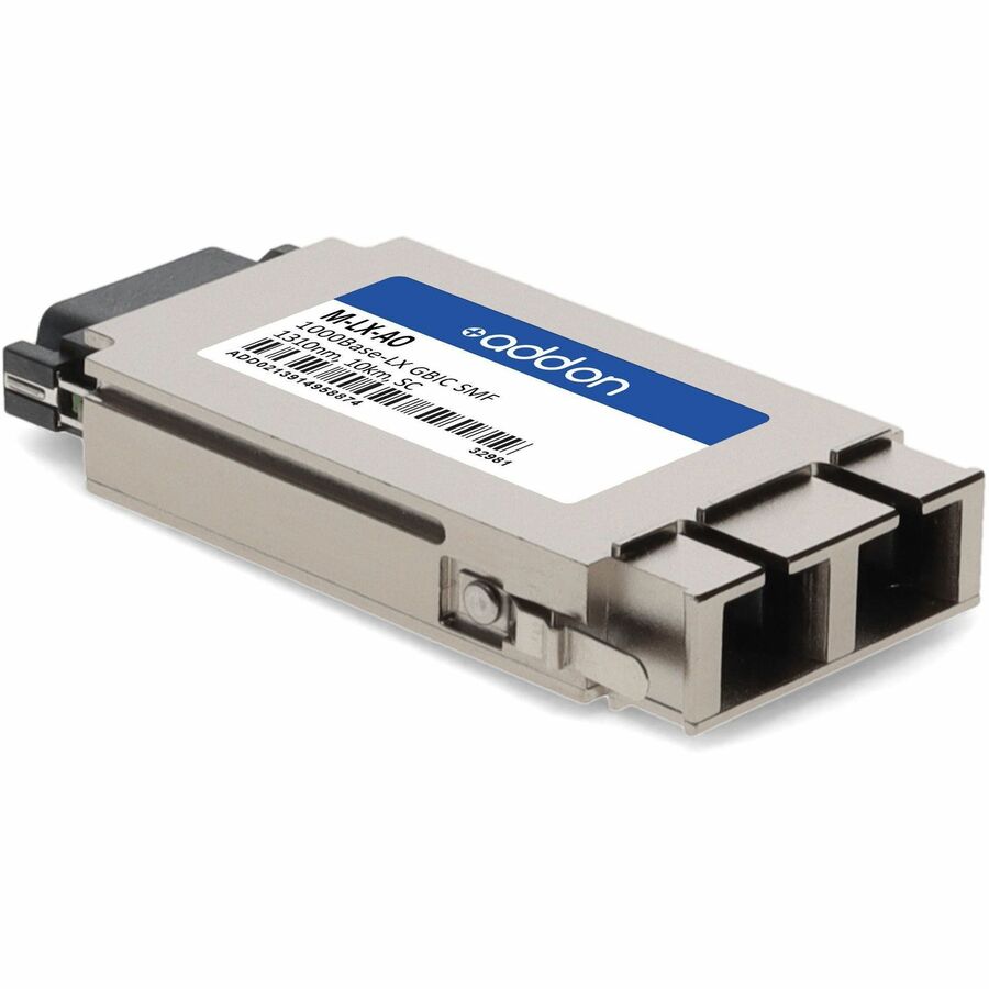 Brocade (Formerly) M-LX Compatible TAA Compliant 1000Base-LX GBIC Transceiver (SMF, 1310nm, 10km, SC)