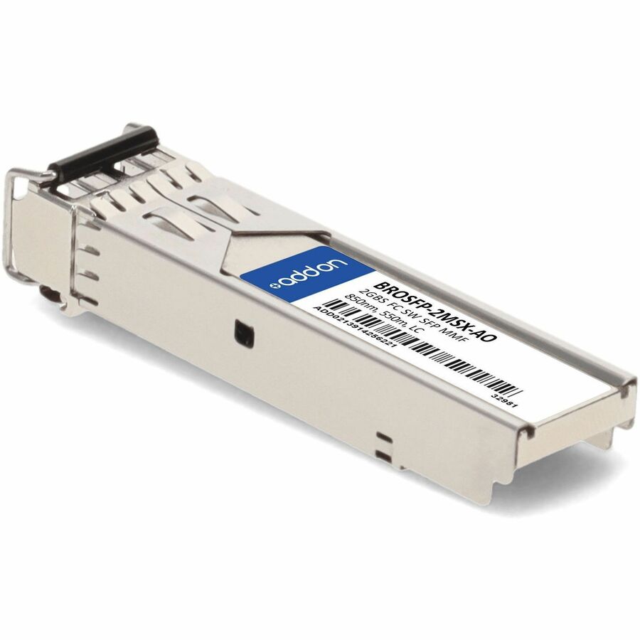 AddOn Brocade BROSFP-2MSX Compatible TAA Compliant 2GBase-SW Fibre Channel SFP Transceiver (MMF, 850nm, 550m, LC)