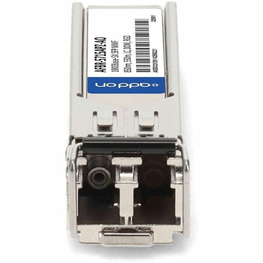AddOn Avago AFBR-5715APZ Compatible TAA Compliant 1000Base-SX SFP Transceiver (MMF, 850nm, 550m, LC, DOM)