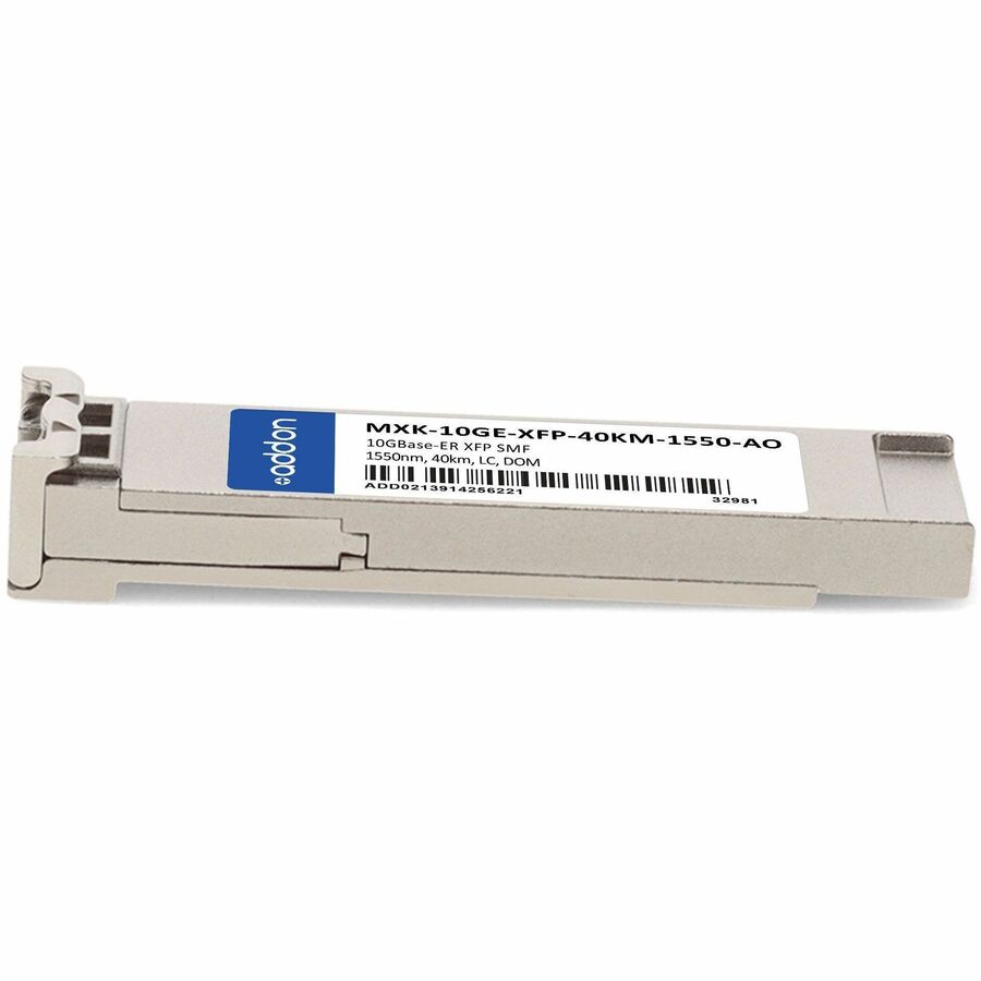 AddOn Zhone MXK-10GE-XFP-40KM-1550 Compatible TAA Compliant 10GBase-ER XFP Transceiver (SMF, 1550nm, 40km, LC, DOM)