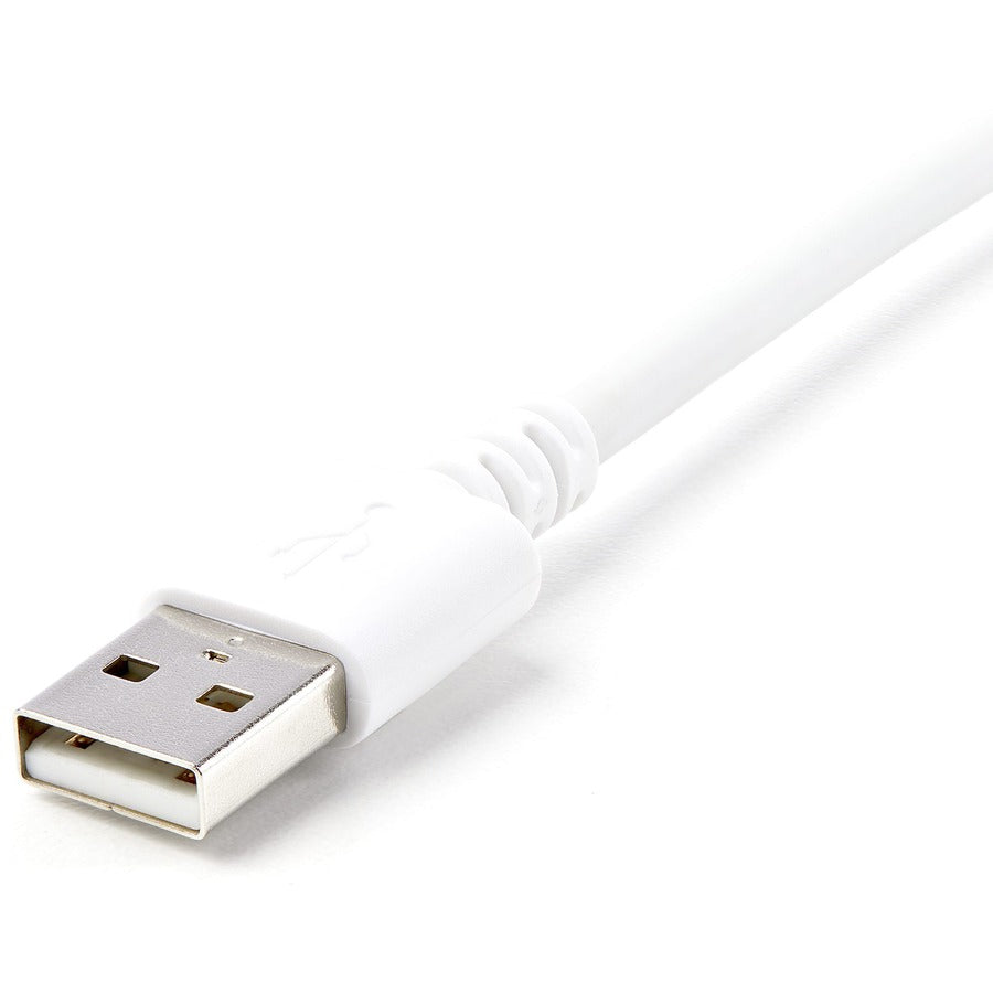 StarTech.com 3m (10ft) Long White Apple® 8-pin Lightning Connector to USB Cable for iPhone / iPod / iPad