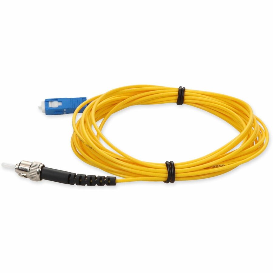 AddOn 3m SC (Male) to ST (Male) Yellow OS2 Simplex Fiber OFNR (Riser-Rated) Patch Cable