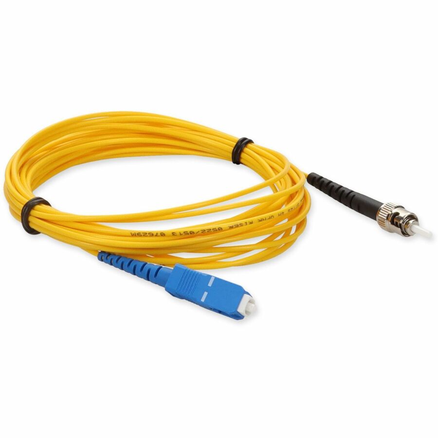 AddOn 3m SC (Male) to ST (Male) Yellow OS2 Simplex Fiber OFNR (Riser-Rated) Patch Cable