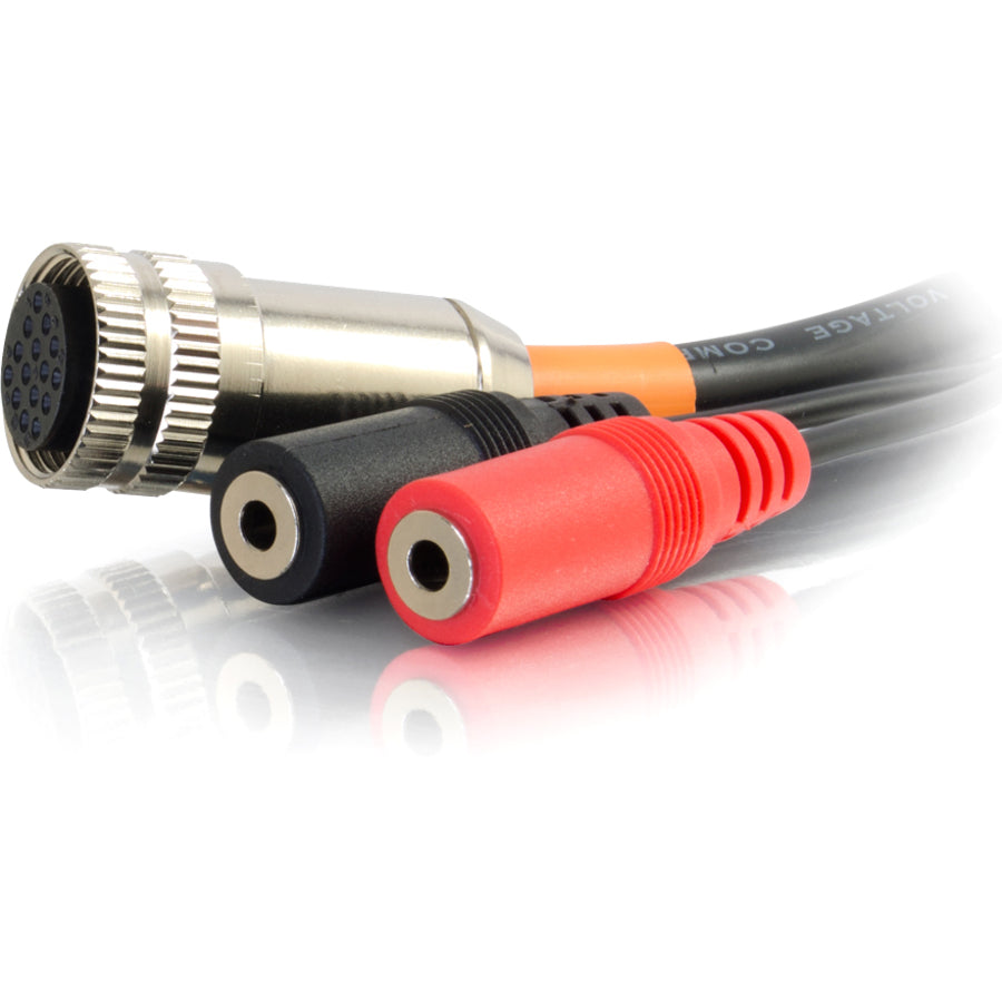 C2G 6in RapidRun Dual 3.5mm Audio Breakout Adapter Cable - Display