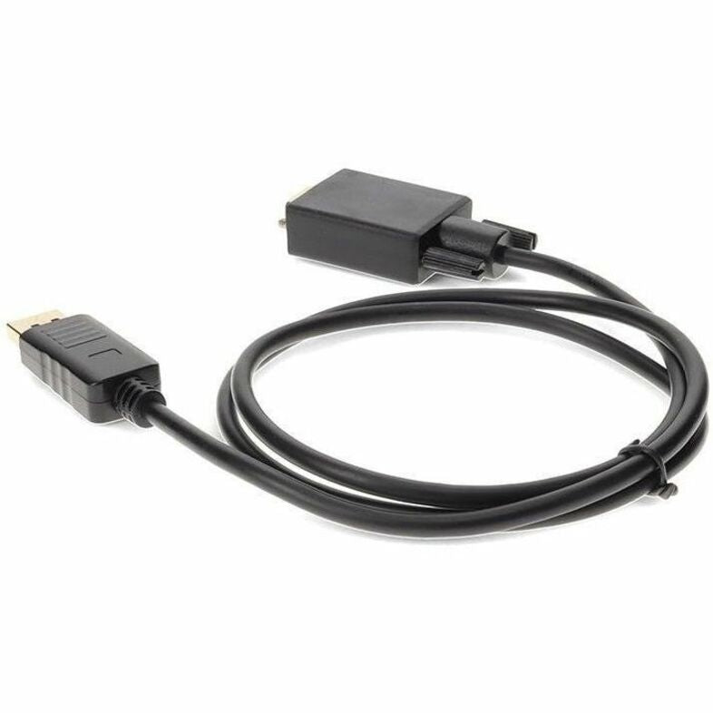 5PK 3ft DisplayPort 1.2 Male to VGA Male Black Cables For Resolution Up to 1920x1200 (WUXGA)