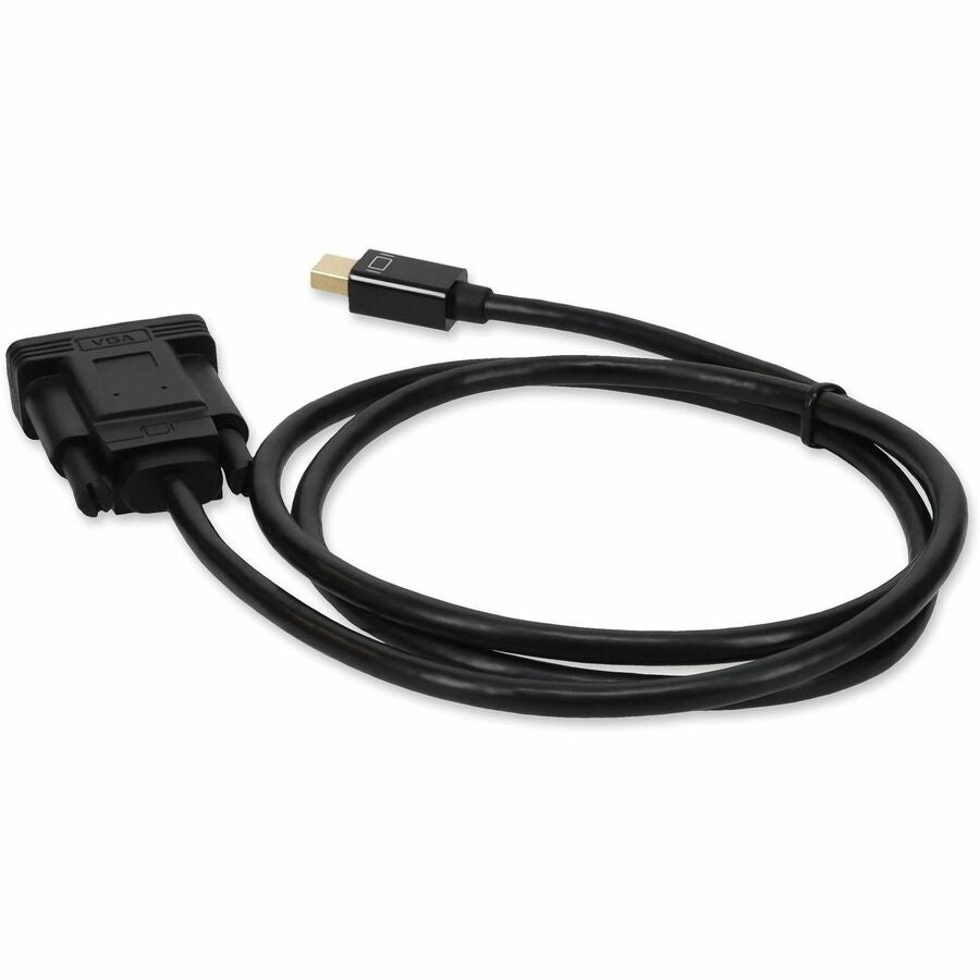 5PK 3ft Mini-DisplayPort 1.1 Male to VGA Male Black Cables For Resolution Up to 1920x1200 (WUXGA)