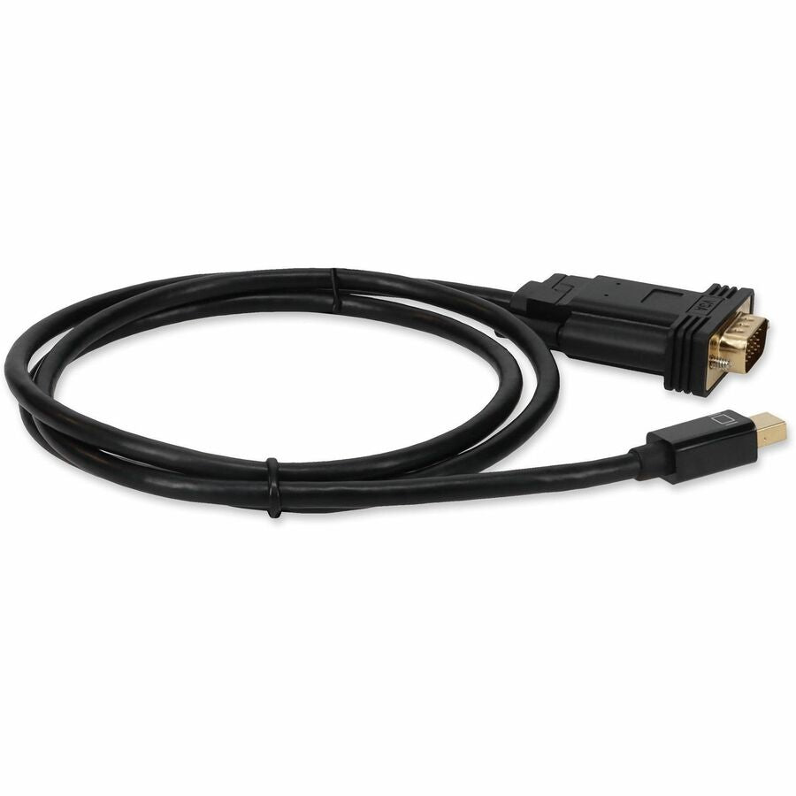 6ft Mini-DisplayPort 1.1 Male to VGA Male Black Cable For Resolution Up to 1920x1200 (WUXGA)