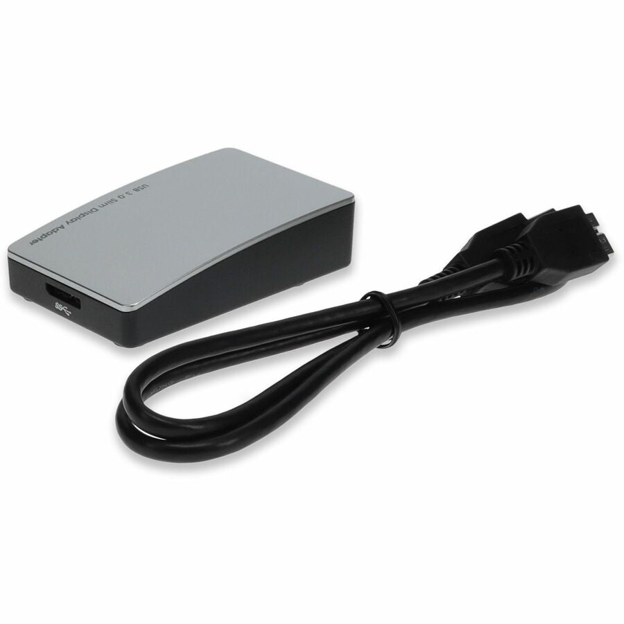 AddOn USB 3.0 (A) Male to VGA Female White Adapter Including 1ft Cable