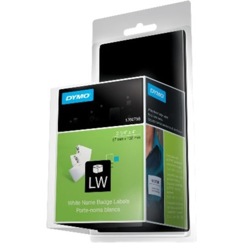 Dymo LabelWriter Labels, Name Badge, 1760756, 2 1/4" x 4"