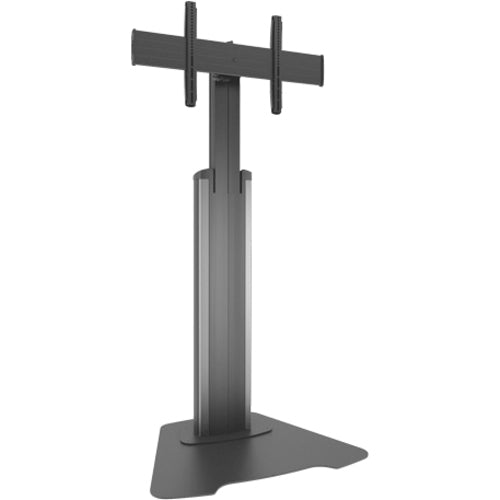 Chief Fusion Large Manual Height Adjustable Floor AV Stand - For Displays 42-86" - Silver