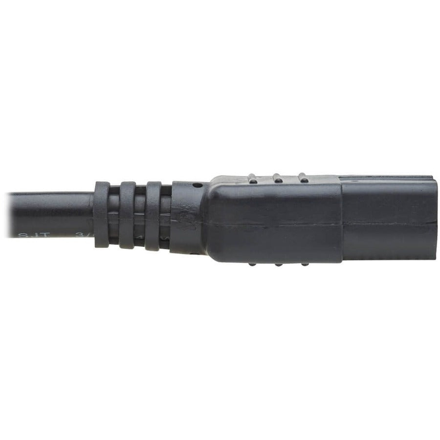 Eaton Tripp Lite Series Power Cord C14 to C15 - Heavy-Duty, 15A, 250V, 14 AWG, 2 ft. (0.61 m), Black