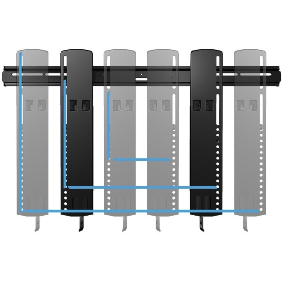 Sanus Super Slim Tilting TV Wall Mount - For 51-80 Inch Flat Panel TVs - Tilt TV Mount - Black