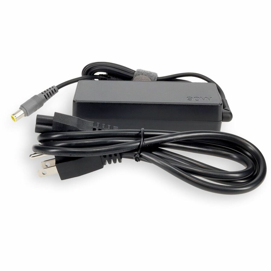 Lenovo 40Y7659 Compatible 90W 20V at 4.5A Black 5.5 mm x 2.5 mm Laptop Power Adapter and Cable