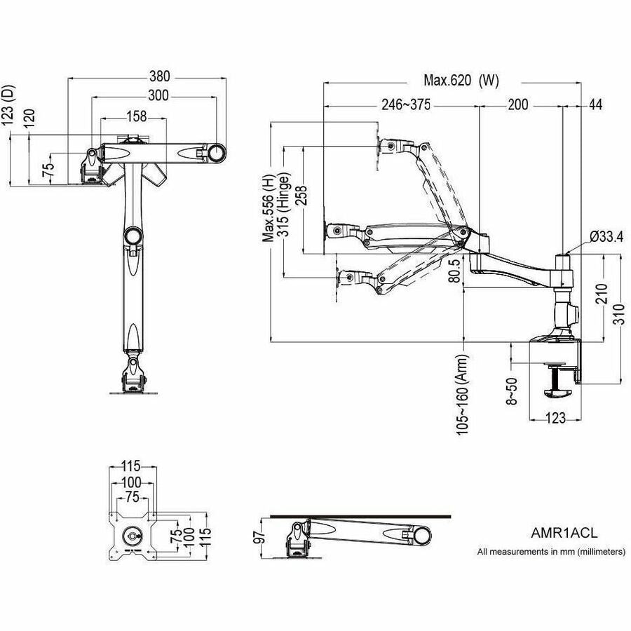 ARTICULATING MONITOR ARM MAX