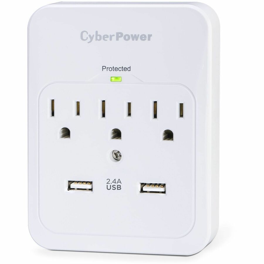 CyberPower CSP300WUR1 Professional 3 - Outlet Surge with 600 J