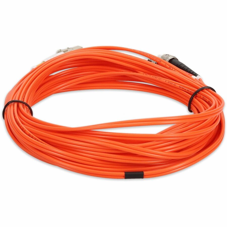 AddOn 5m LC (Male) to ST (Male) Orange OM1 Duplex Fiber OFNR (Riser-Rated) Patch Cable