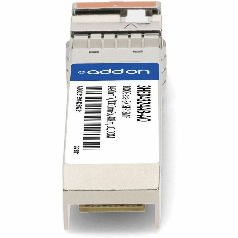 AddOn Alcatel-Lucent Nokia 3HE04324AB Compatible TAA Compliant 1000Base-BX SFP Transceiver (SMF, 1490nmTx/1310nmRx, 40km, LC, DOM)