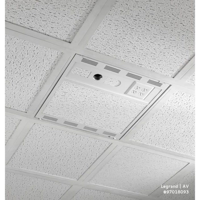 Chief 2' x 2' Suspended Ceiling Storage Box - White