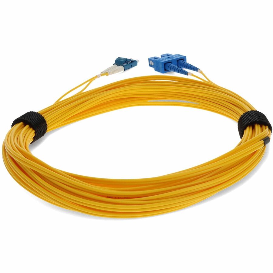 AddOn 9m LC (Male) to USC (Male) Yellow OS2 Duplex Fiber OFNR (Riser-Rated) Patch Cable