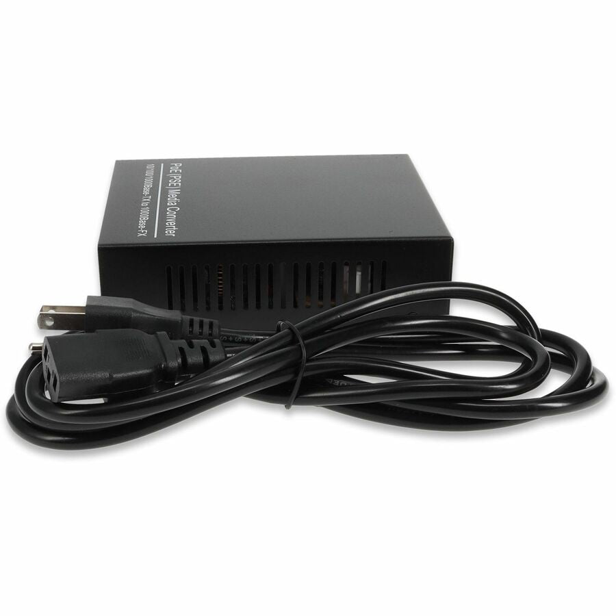 AddOn 10/100/1000Base-TX(RJ45) to 1000Base-SX(SC) MMF 850nm 550m POE Media Converter With EUR Standard Power Supply