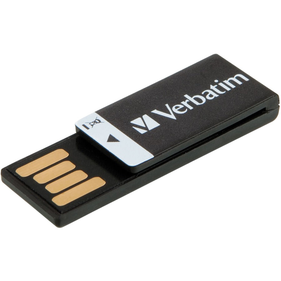 Verbatim 8GB Clip-It USB Flash Drive - 3pk - Black, White, Red