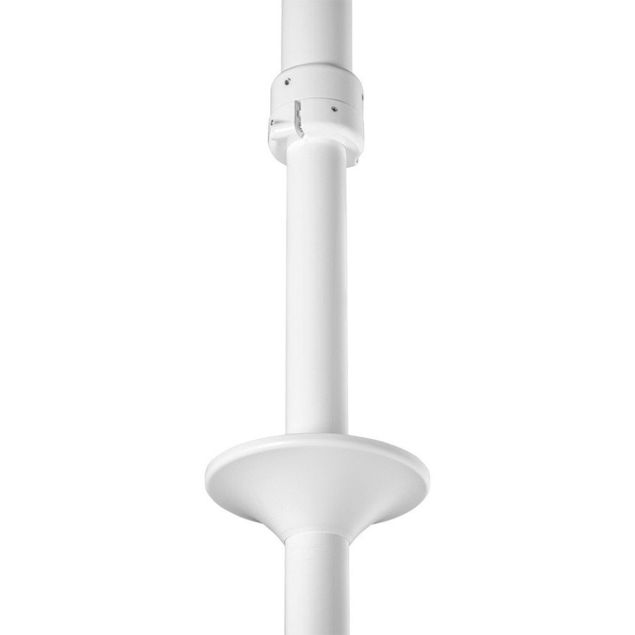 Atdec ceiling mount for large display, long pole - Loads up to 143lb - White - Universal VESA up to 800x500