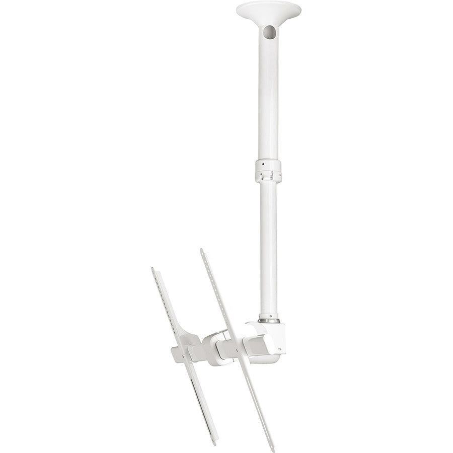 Atdec ceiling mount for large display, short pole - Loads up to 143lb - White - Universal VESA up to 800x500