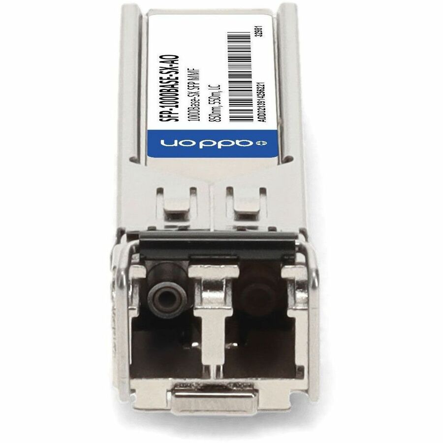 AddOn MSA and TAA Compliant 1000Base-SX SFP Transceiver (MMF, 850nm, 550m, LC)