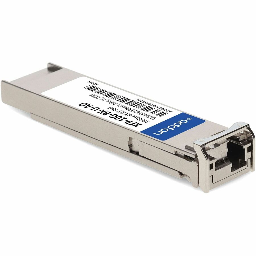 AddOn MSA and TAA Compliant 10GBase-BX XFP Transceiver (SMF, 1270nmTx/1330nmRx, 10km, LC, DOM)