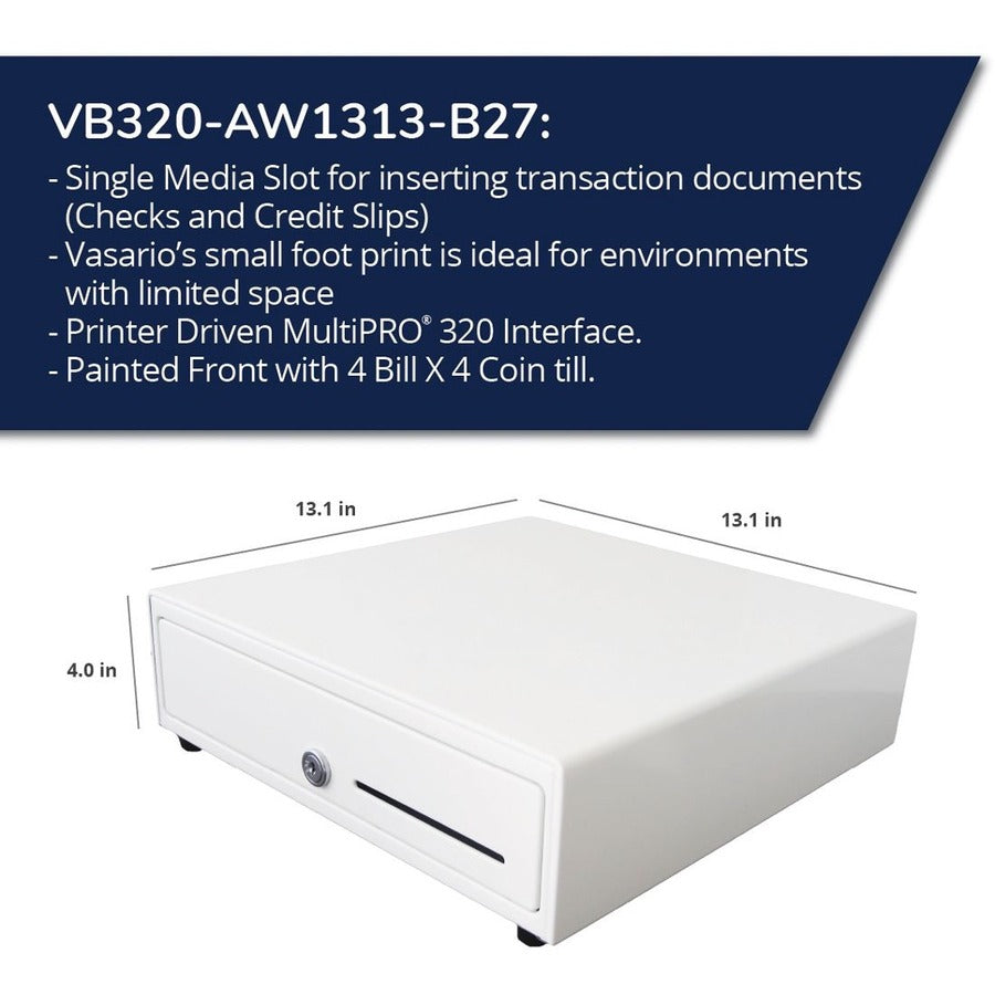 apg®Standard- Duty Point of Sale Cash Drawer | Vasario Series VB320-AW1313-B27