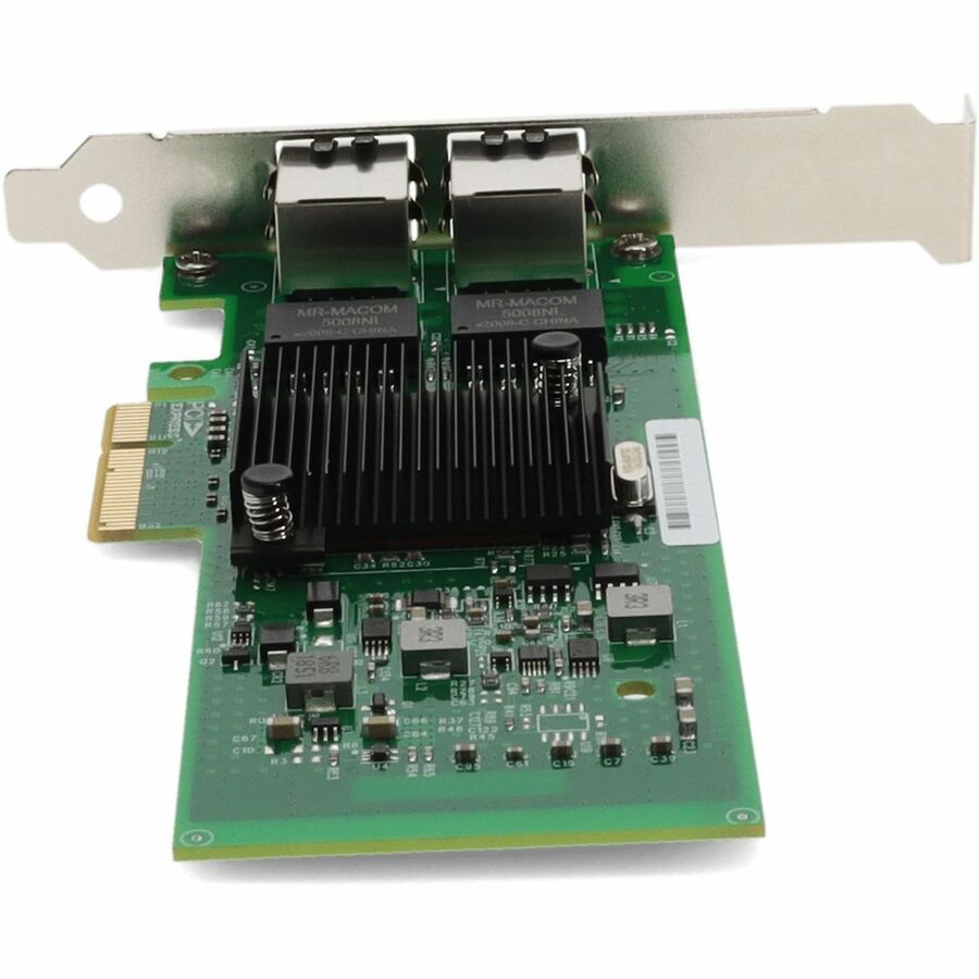AddOn Intel E1G42ET Comparable 10/100/1000Mbs Dual Open RJ-45 Port 100m PCIe x4 Network Interface Card