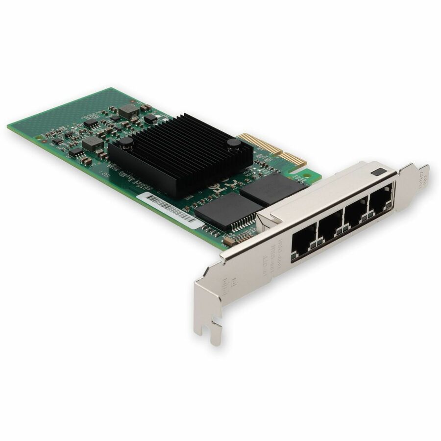 AddOn Intel EXPI9404PTL Comparable 10/100/1000Mbs Quad Open RJ-45 Port 100m PCIe x4 Network Interface Card