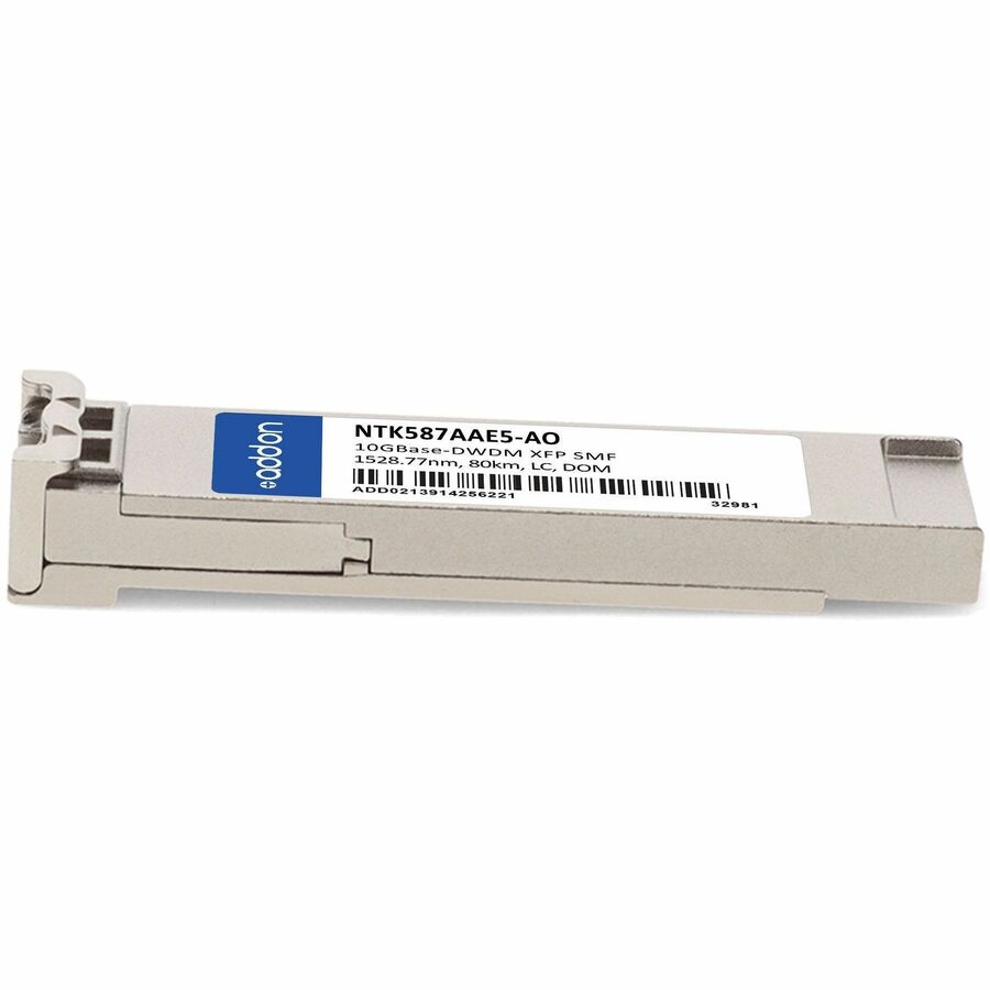 AddOn Ciena NTK587AAE5 Compatible TAA Compliant 10GBase-DWDM 100GHz XFP Transceiver (SMF, 1528.77nm, 80km, LC, DOM)