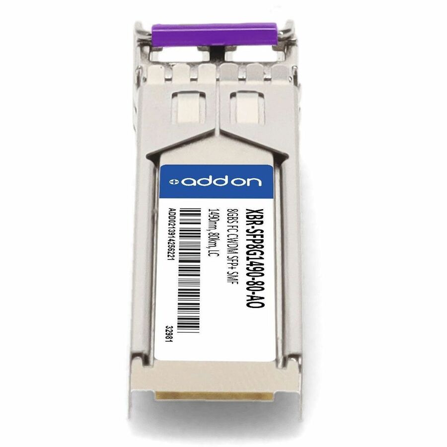 AddOn Brocade XBR-SFP8G1490-80 Compatible TAA Compliant 8GBase-CWDM Fibre Channel SFP+ Transceiver (SMF, 1490nm, 80km, LC)