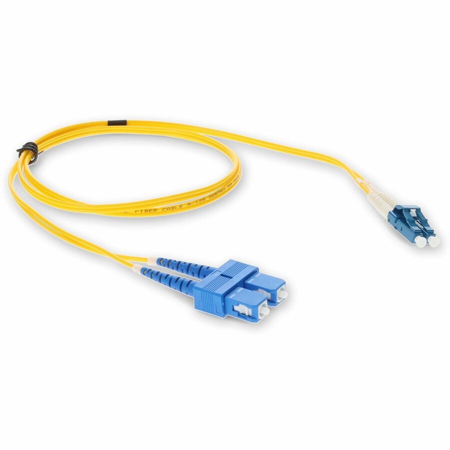 AddOn 8m Cisco 15216-LC-SC-20= Compatible LC (Male) to SC (Male) Yellow OS2 Duplex Fiber OFNR (Riser-Rated) Patch Cable