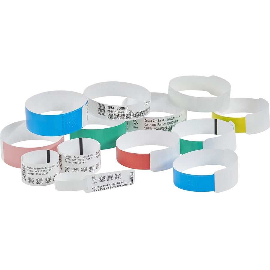 Zebra Z-Band UltraSoft Wristband Cartridge Kit (White)