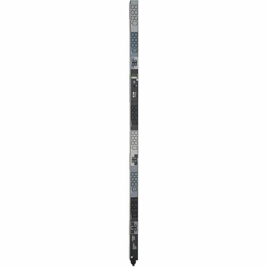 Eaton Tripp Lite Series 3-Phase Local Metered PDU, 23kW, 42 208-240V outlets (36 C13, 6 C19), IEC309 32A Red (3P+N+E) 360-415V Input, 0u vertical, TAA