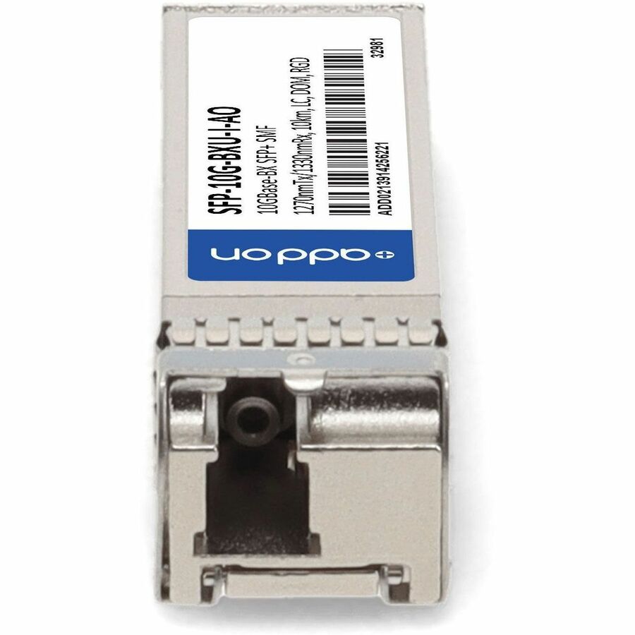 AddOn Cisco SFP-10G-BXU-I Compatible TAA Compliant 10GBase-BX SFP+ Transceiver (SMF, 1270nmTx/1330nmRx, 10km, LC, DOM, Rugged)