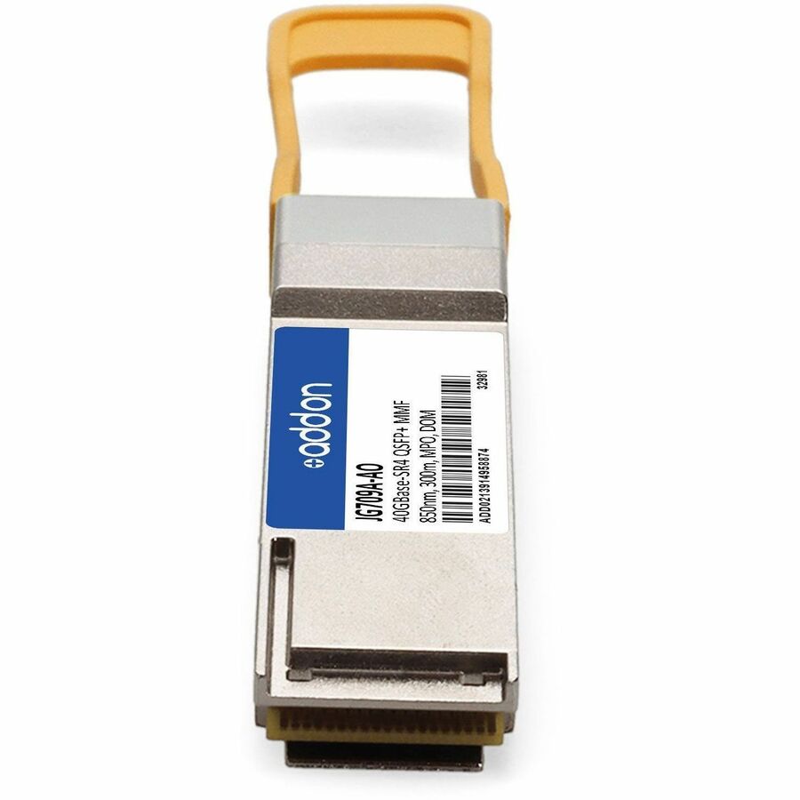 AddOn HP JG709A Compatible TAA Compliant 40GBase-SR4 QSFP+ Transceiver (MMF, 850nm, 300m, MPO, DOM)