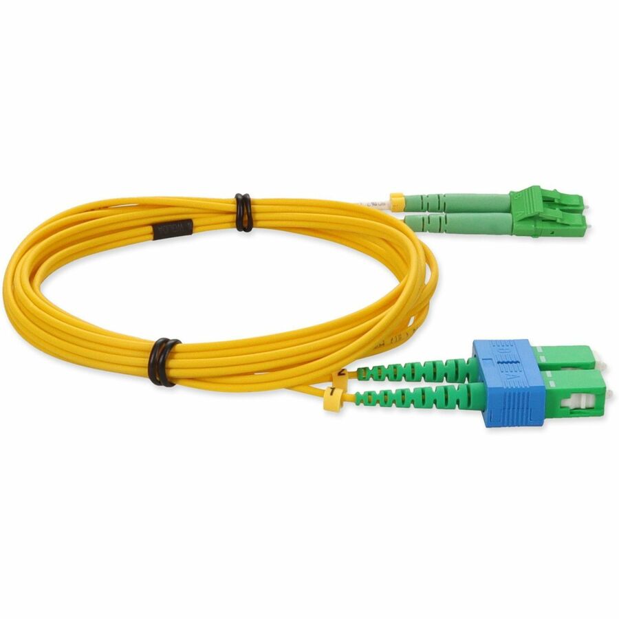 AddOn 3m ALC (Male) to ASC (Male) Yellow OS2 Duplex Fiber OFNR (Riser-Rated) Patch Cable
