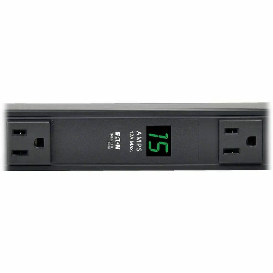 Eaton Tripp Lite Series 1.5kW Single-Phase Local Metered PDU, 100-127V Outlets (14 5-15R), 5-15P, 15 ft. (4.57 m) Cord, 0U Vertical, 36 in.