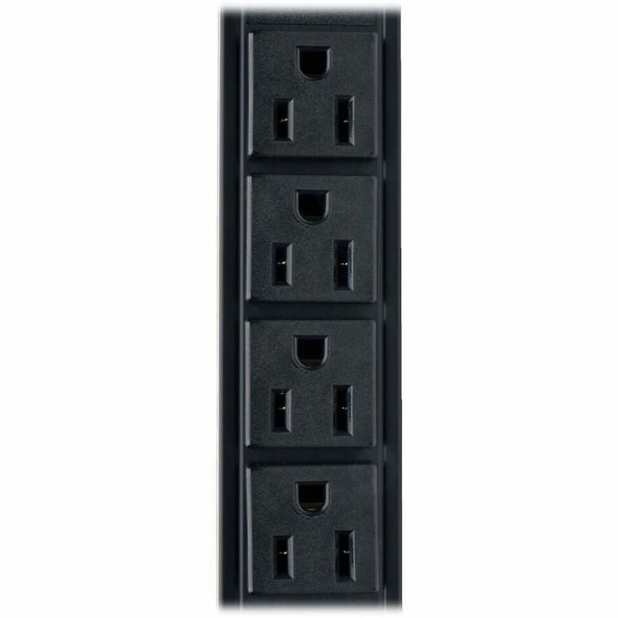 Eaton Tripp Lite Series 1.5kW Single-Phase Local Metered PDU, 100-127V Outlets (8 5-15R), 5-15P, 15 ft. (4.57 m) Cord, 0U Vertical, 24 in.