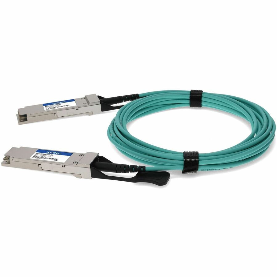 AddOn Mellanox MC220731V-010 Compatible TAA Compliant 56GBase-AOC QSFP+ to QSFP+ Direct Attach Cable (850nm, MMF, 10m)