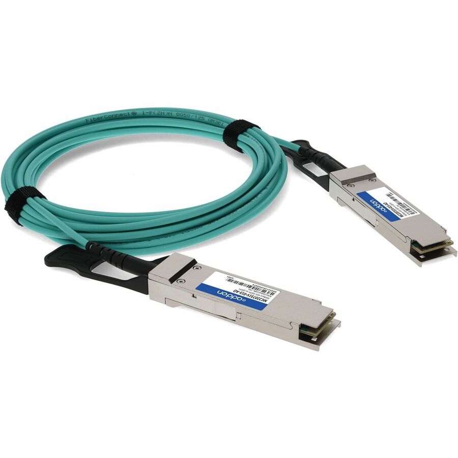 AddOn Mellanox MC220731V-015 Compatible TAA Compliant 56GBase-AOC QSFP+ to QSFP+ Direct Attach Cable (850nm, MMF, 15m)