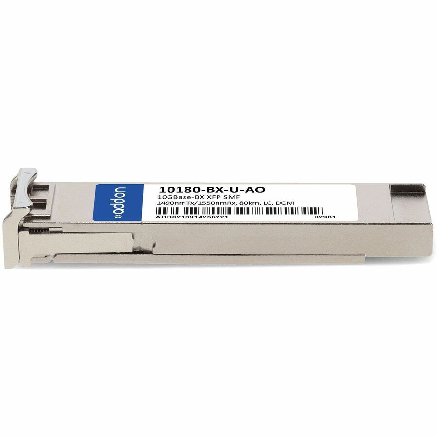 AddOn Extreme Networks 10180-BX-U Compatible TAA Compliant 10GBase-BX XFP Transceiver (SMF, 1490nmTx/1550nmRx, 80km, LC, DOM)