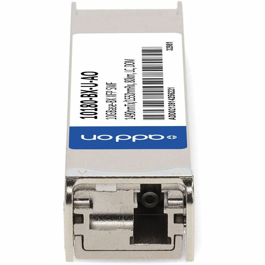AddOn Extreme Networks 10180-BX-U Compatible TAA Compliant 10GBase-BX XFP Transceiver (SMF, 1490nmTx/1550nmRx, 80km, LC, DOM)