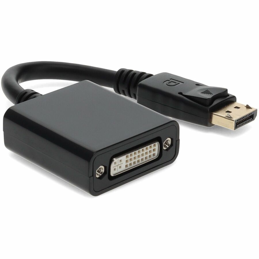 HP FH973AT Compatible DisplayPort 1.2 Male to DVI-I (29 pin) Female Black Adapter Which Requires DP++ For Resolution Up to 2560x1600 (WQXGA)