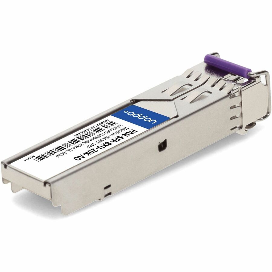AddOn Palo Alto Networks PAN-SFP-BXU-20K Compatible TAA Compliant 1000Base-BX SFP Transceiver (SMF, 1310nmTx/1490nmRx, 10km, LC, DOM)
