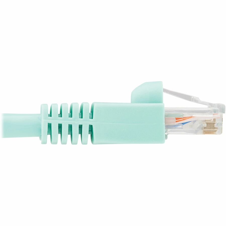 Eaton Tripp Lite Series Cat6a 10G Snagless UTP Ethernet Cable (RJ45 M/M), Aqua, 20 ft. (6.09 m)