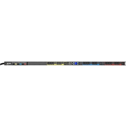 Eaton Managed rack PDU, 0U, L15-30P input, 8.64 kW max, 200-240V, 24A, 10 ft cord, Three-phase, Outlets: (21) C13 Outlet grip, (3) C19 Outlet grip